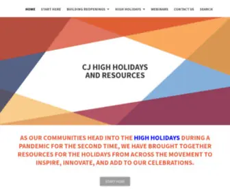 Cjhighholidays.com(CJ High Holiday Resources) Screenshot