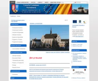 Cjhunedoara.ro(Consiliul Judetean Hunedoara) Screenshot