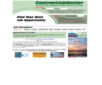 Cjhunter.com(ContractJobHunter) Screenshot