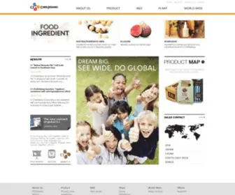 Cjingredient.com(CJ Cheiljedang Food Ingredient) Screenshot