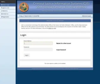 Cjis20.org(Cjis group of the 20th judicial circuit of florida) Screenshot
