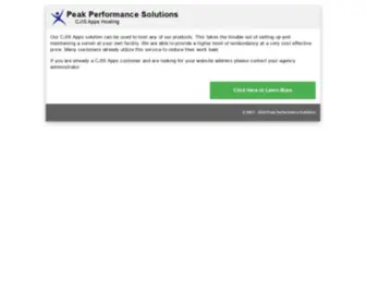 Cjisapps.com(Peak Performance Solutions) Screenshot