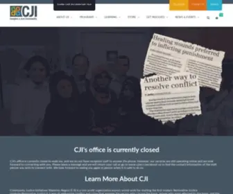 Cjiwr.com(Community Justice Initiatives) Screenshot