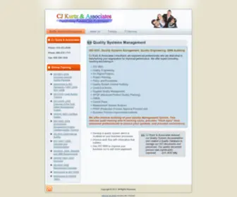 Cjkurtz.com(Quality Systems Management) Screenshot