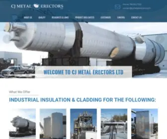 Cjmetalerectors.com(Expert Installers for all Your Industrial Insulation and Cladding Needs) Screenshot