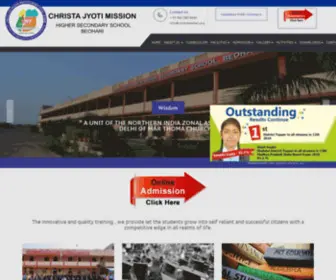 CJMHSsbeohari.org(Christa Jyoti Mission Higher Secondary School Beohari) Screenshot