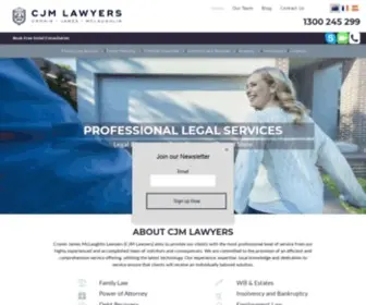 CJmlaw.com.au(Legal Firm on the Gold Coast) Screenshot