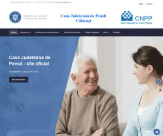 CJpcalarasi.ro(Casa Judeteana de Pensii din Calarasi) Screenshot