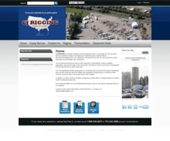 Cjrigging.com(CJ Rigging) Screenshot