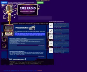 CJRsradio.com(CJRSRADIO MONTREAL (Radio Internet 24/24h) Francophone) Screenshot