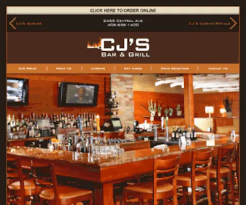 CJsbarandgrill.com(CJ's Bar and Grill) Screenshot