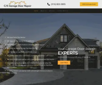 CJsgaragedoor.com(CJ'S Garage Door Repair Replacement Sacramento) Screenshot