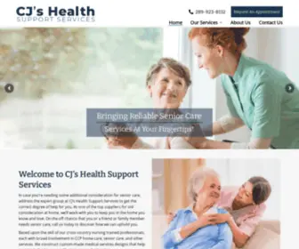 CJshealthsupport.ca(Our mission) Screenshot