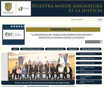 CJSLP.gob.mx(Poder Judicial del Estado de San Luis Potos) Screenshot