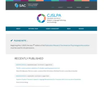 CJSlpa.ca(Canadian Journal of Speech) Screenshot