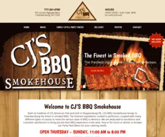 CJSsmokinbbq.com(CJ'S BBQ Home) Screenshot