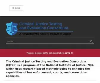 Cjtec.org(Criminal Justice Testing and Evaluation Consortium (CJTEC)) Screenshot