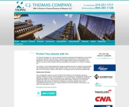 CJthomas.com(Insurance Agency) Screenshot