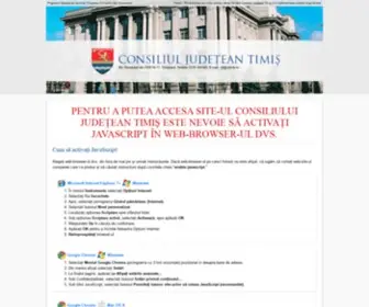 Cjtimis.ro(Consiliul județean timiș (cjt)) Screenshot