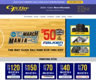 Cjtire.com(CJ's Tire & Automotive) Screenshot