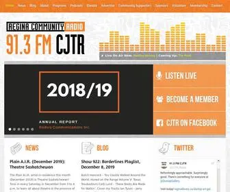 CJTR.ca(91.3FM CJTR Regina Community Radio) Screenshot