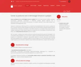 CJVT.si(Center za jezikovne vire in tehnologije) Screenshot
