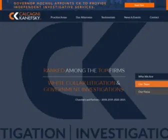 CK-Litigation.com(Calcagni & Kanefsky) Screenshot