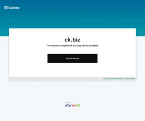 CK.biz(Forsale Lander) Screenshot