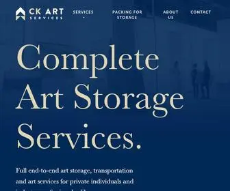 Ckartservices.com.au(Complete Art Storage Services) Screenshot