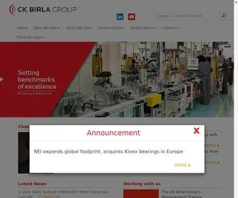 Ckbirlagroup.com(CK Birla Group) Screenshot