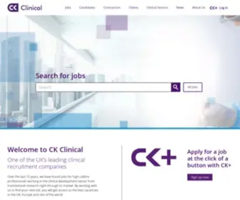 CKclinical.co.uk(Life Science Recruitment Agency) Screenshot