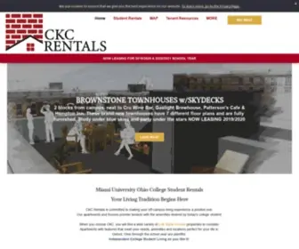 CKcrentals.com(Oxford OH Student Apartment Rentals) Screenshot