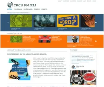 Ckcufm.com(CKCU FM 93.1) Screenshot