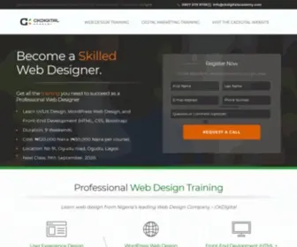 Ckdigitalacademy.com(Web Design Training in Lagos) Screenshot