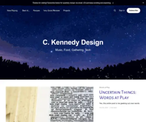 CKDSN.com(Kennedy Design) Screenshot