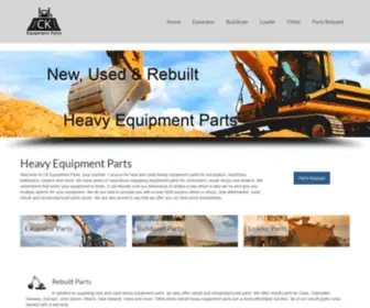 Ckequipmentparts.com(Heavy Equipment Parts) Screenshot