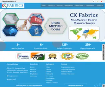 Ckfabrics.in(Home) Screenshot