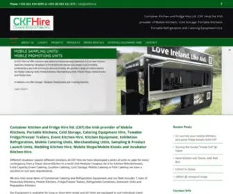 CKfhire.ie(Container Kitchen and Fridge Hire Ltd) Screenshot