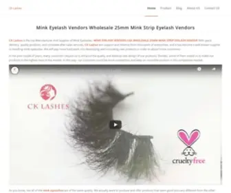 Cklashes.com(Mink Eyelash Vendors USA Wholesale 3D 25mm Mink Strip Eyelash Vendors) Screenshot