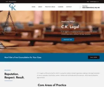 Cklegal.co.in(Legal Advocates & Consultants) Screenshot