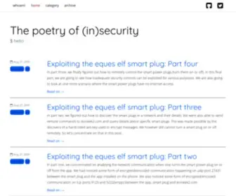 CKN.io(The poetry of (in)security) Screenshot