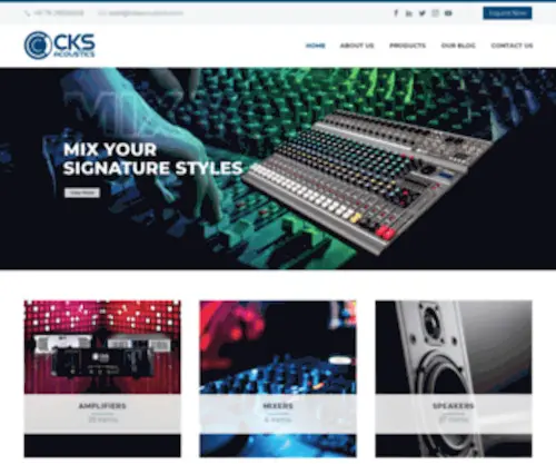 Cksacoustics.com(CKS) Screenshot