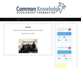 CKSF.org(Scholarships Based On What You Know) Screenshot