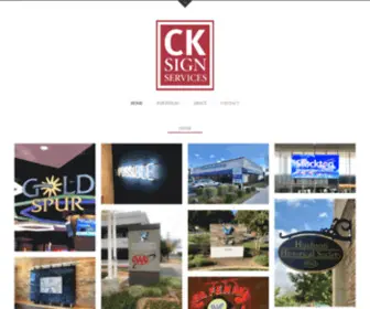 Cksignservices.com(CK Sign Services) Screenshot