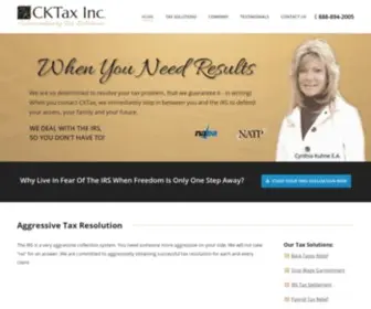 Cktax.com(CKTax Inc) Screenshot