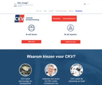 CKV.be(Onafhankelijke spaarbank voor sparen en lenen) Screenshot