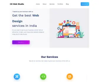 Ckwebstudio.com(Get best web design and digital marketing services in India) Screenshot
