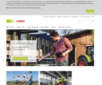 Claas.de(Die offizielle Homepage von CLAAS) Screenshot