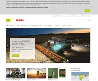 Claas.es(La página web oficial de CLAAS) Screenshot