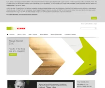 Claas.tw(The official home page of CLAAS) Screenshot